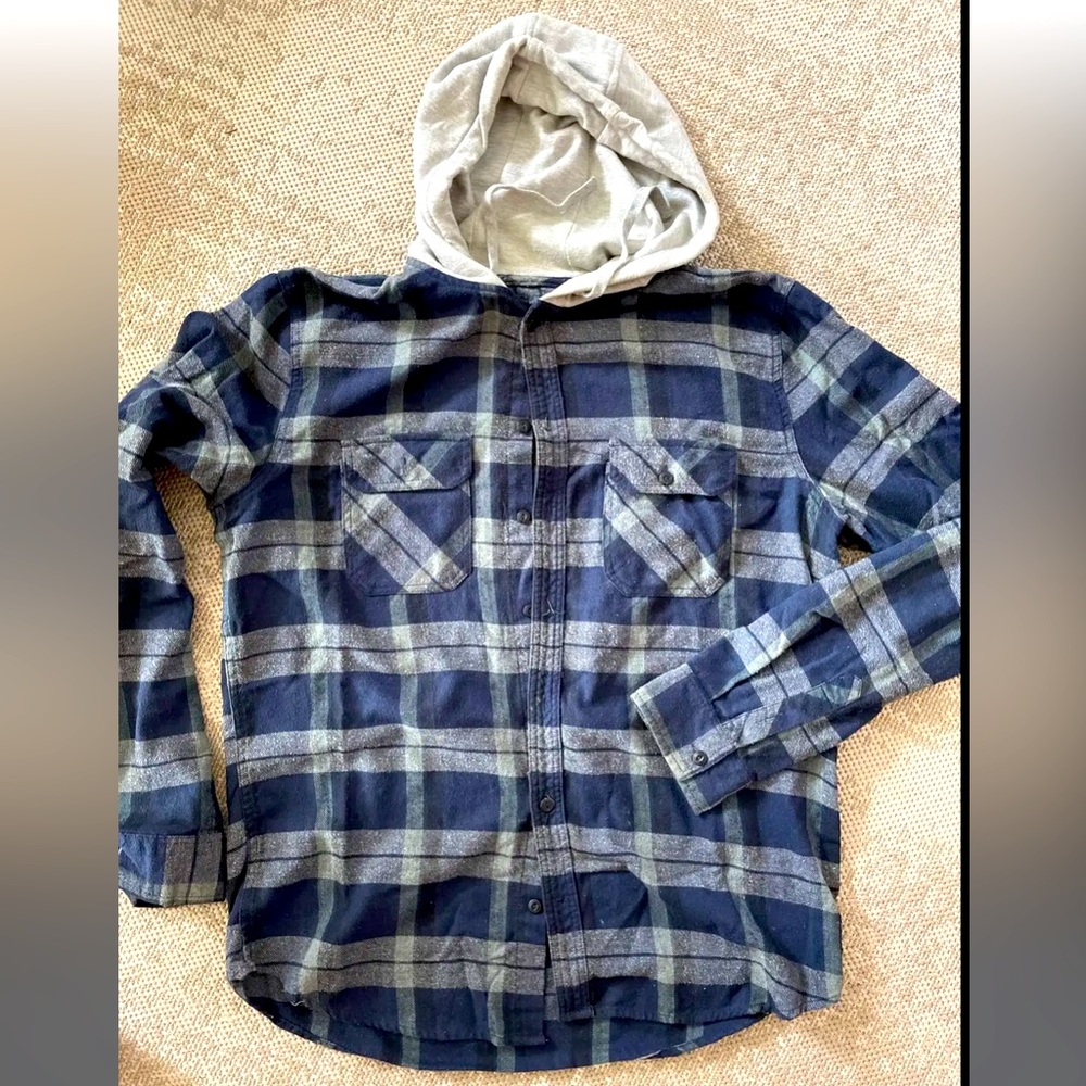 Navy and Grey Plaid